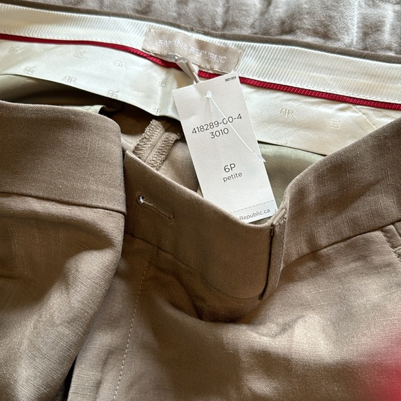 NWT Banana Republic linen trousers - Picture 3 of 4
